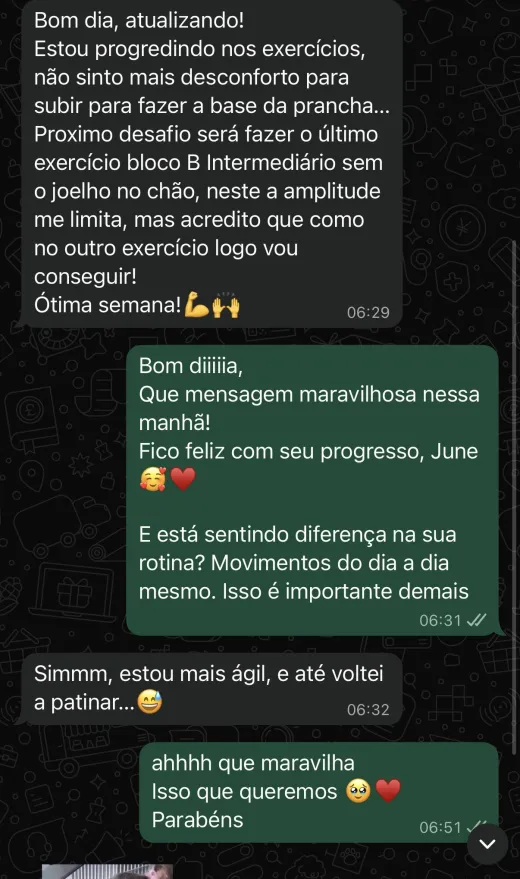 Depoimento de aluna do Anti Queda 50+