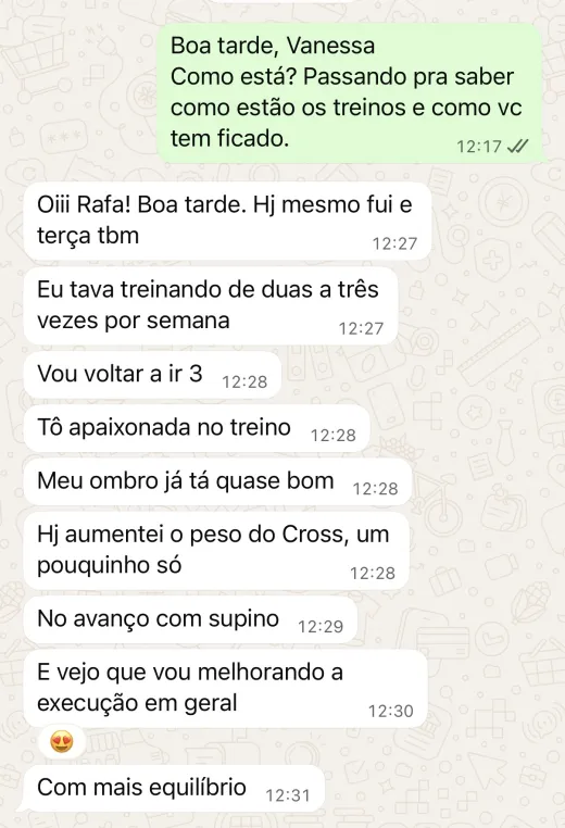 Depoimento de aluna do Anti Queda 50+
